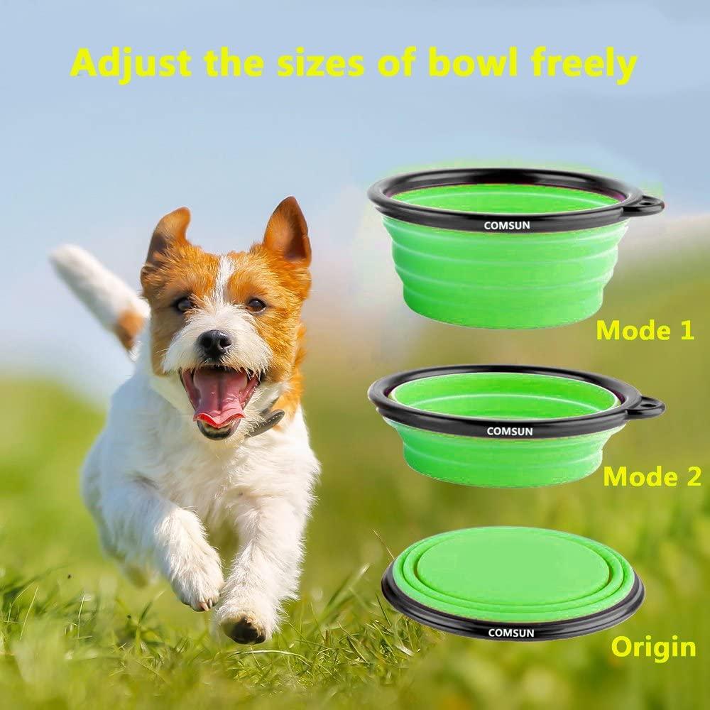 Comsun Collapsible Dog Bowls (2 Pack)